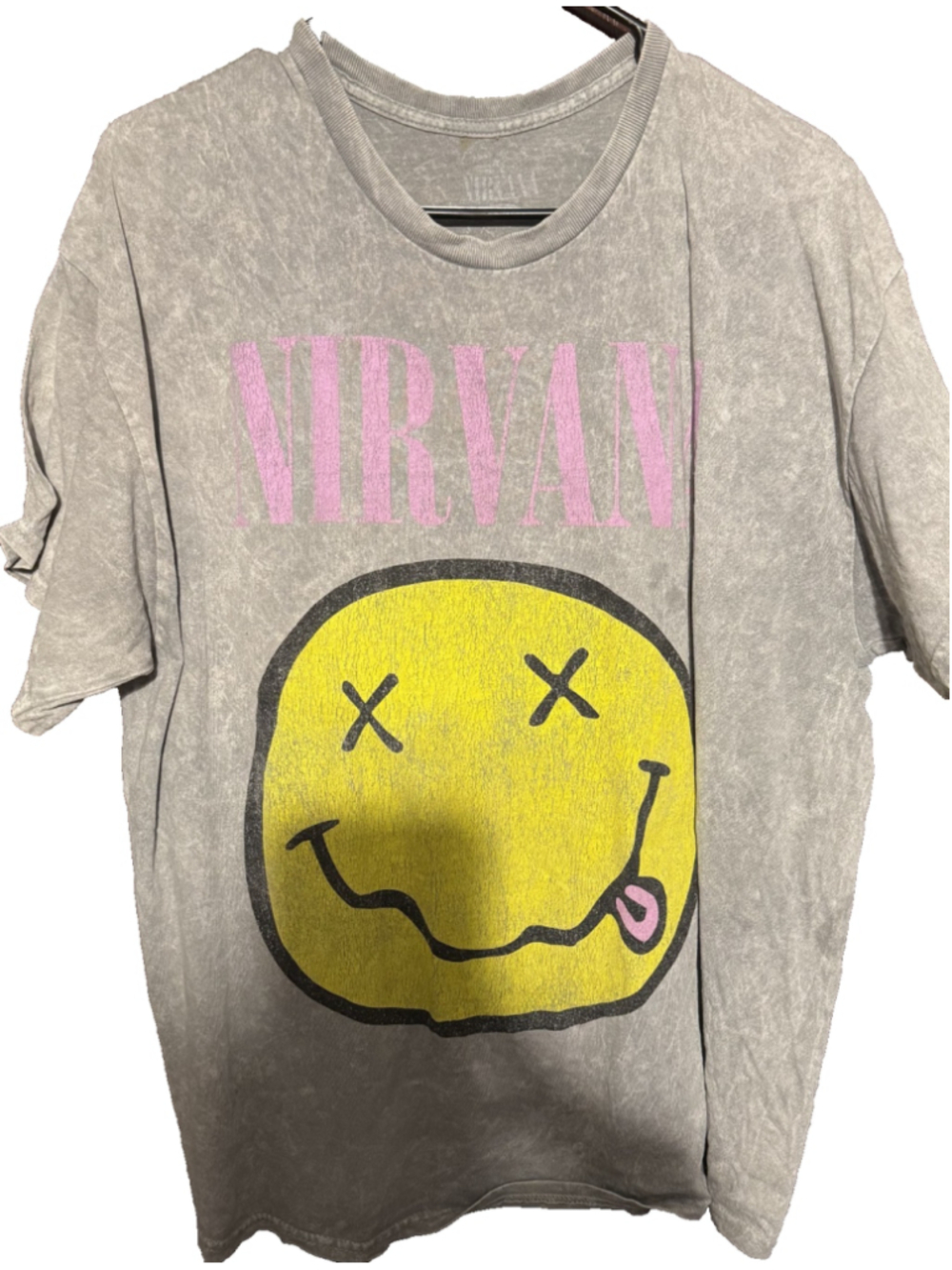 Nirvana t-shirt Gray Men's size XL